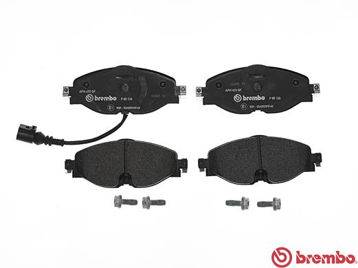 A.B.S. P 85 126 BREMBO Bremsbelagsatz, Scheibenbremse